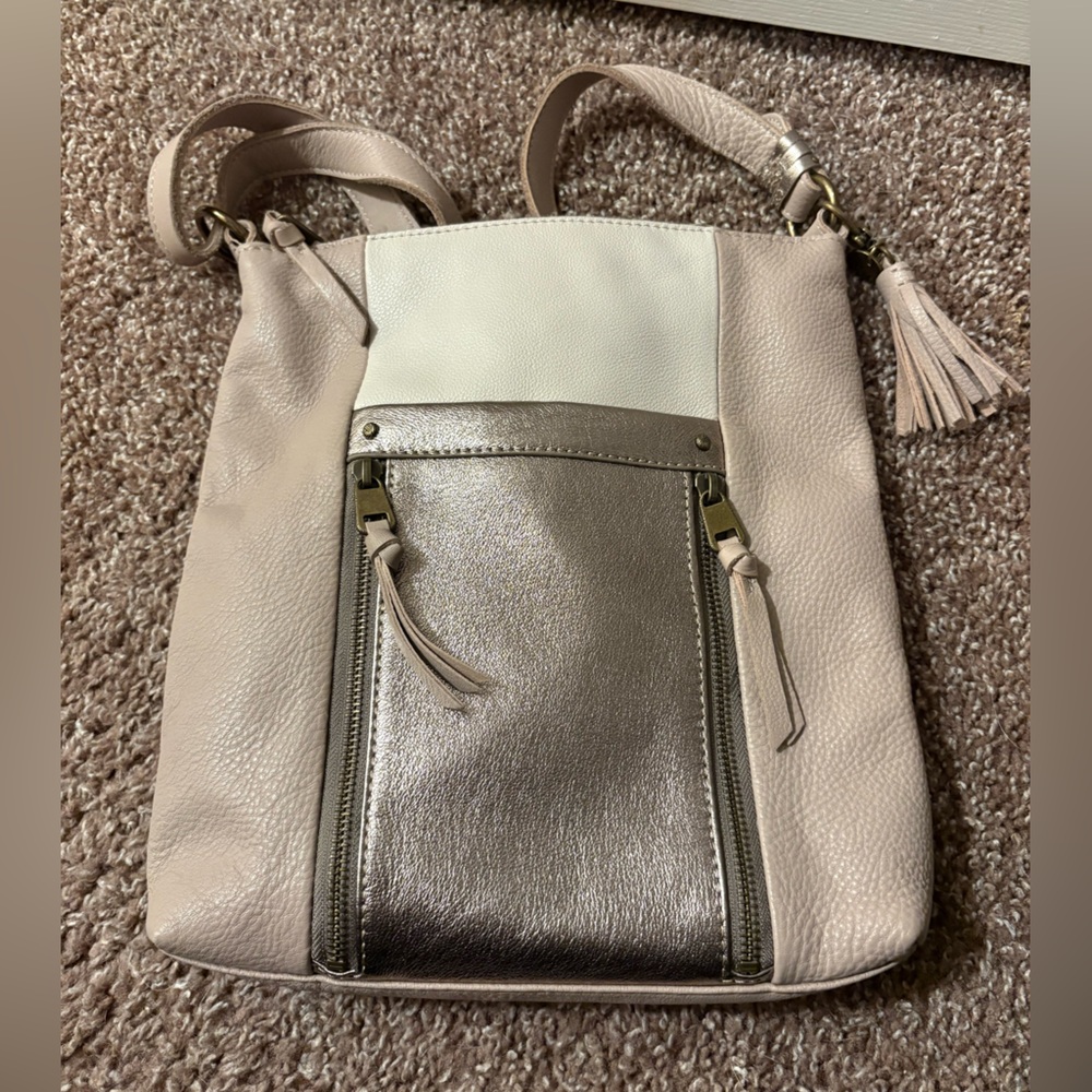 The Sak Beige and Silver Women's Bag